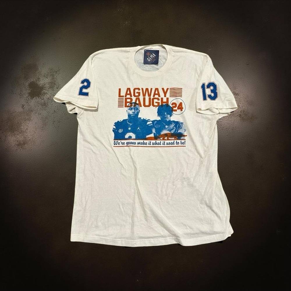 Florida Gators Football T Shirt "Lagway/Baugh 2024 Campaign" Graphic Tee Men XL